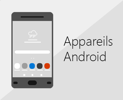 Cliquer pour configurer Office et la messagerie électronique sur des appareils Android