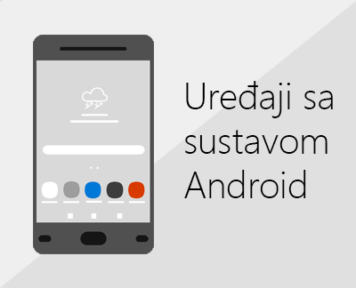 Kliknite da biste postavili Office i e-poštu na uređajima sa sustavom Android